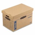 Bankers Box Max Strength Moving Boxes, Med, (HSC), 18.5x12.25x12, Kraft/Blue, PK8 7710301